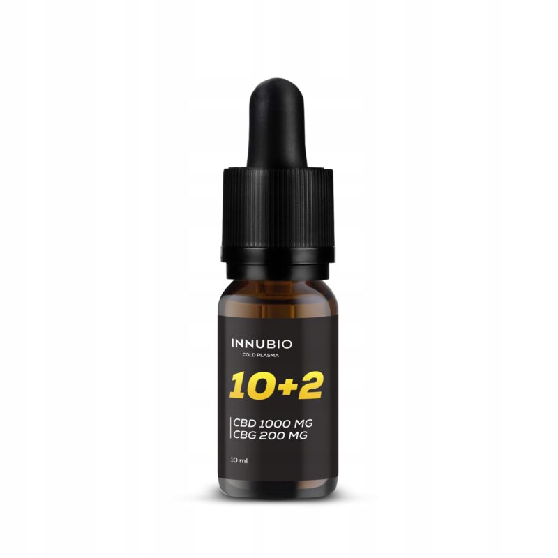 INNUBIO 10+2 Olejek konopny 10% CBD + 2% CBG ekstrakt z konopi