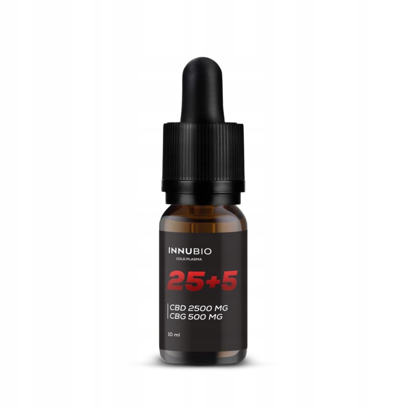 INNUBIO 25+5 Olejek konopny 25% CBD + 5% CBG ekstrakt z konopi