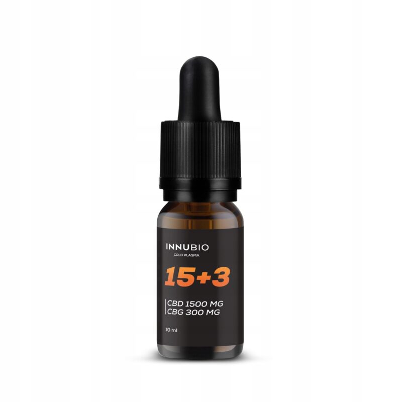 INNUBIO 15+3 Olejek konopny 15% CBD + 3% ekstrakt z konopi CBG