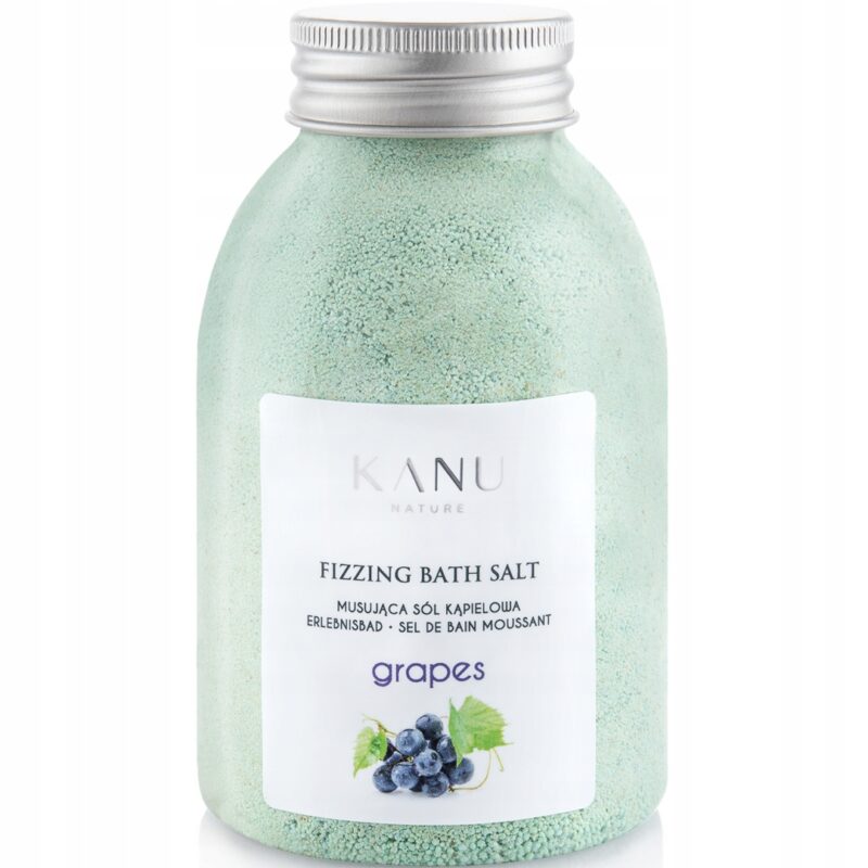 Kanu Nature Fizzing Bath Salt sól musująca do kąpieli Winogrono 250g