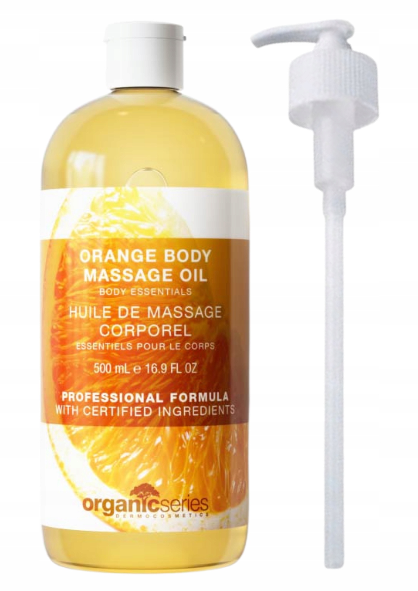 Organic Olejek do masażu ciała pomarańcza 500ml