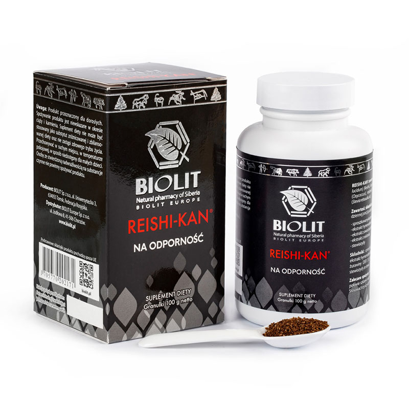 Reishi-kan NA ODPORNOŚĆ antyoksydant BIOLIT 100g - obrazek 2